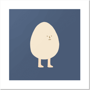 Egg with Legs | Cute | Weird | High Quality | Gift | Minimalist Posters and Art